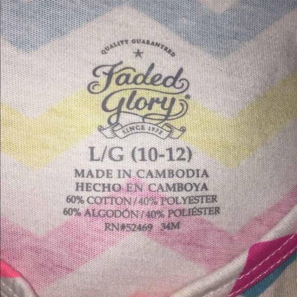 4 for $20 Neon Striped Summer Dress Sz L (10/12) - Picture 4 of 5